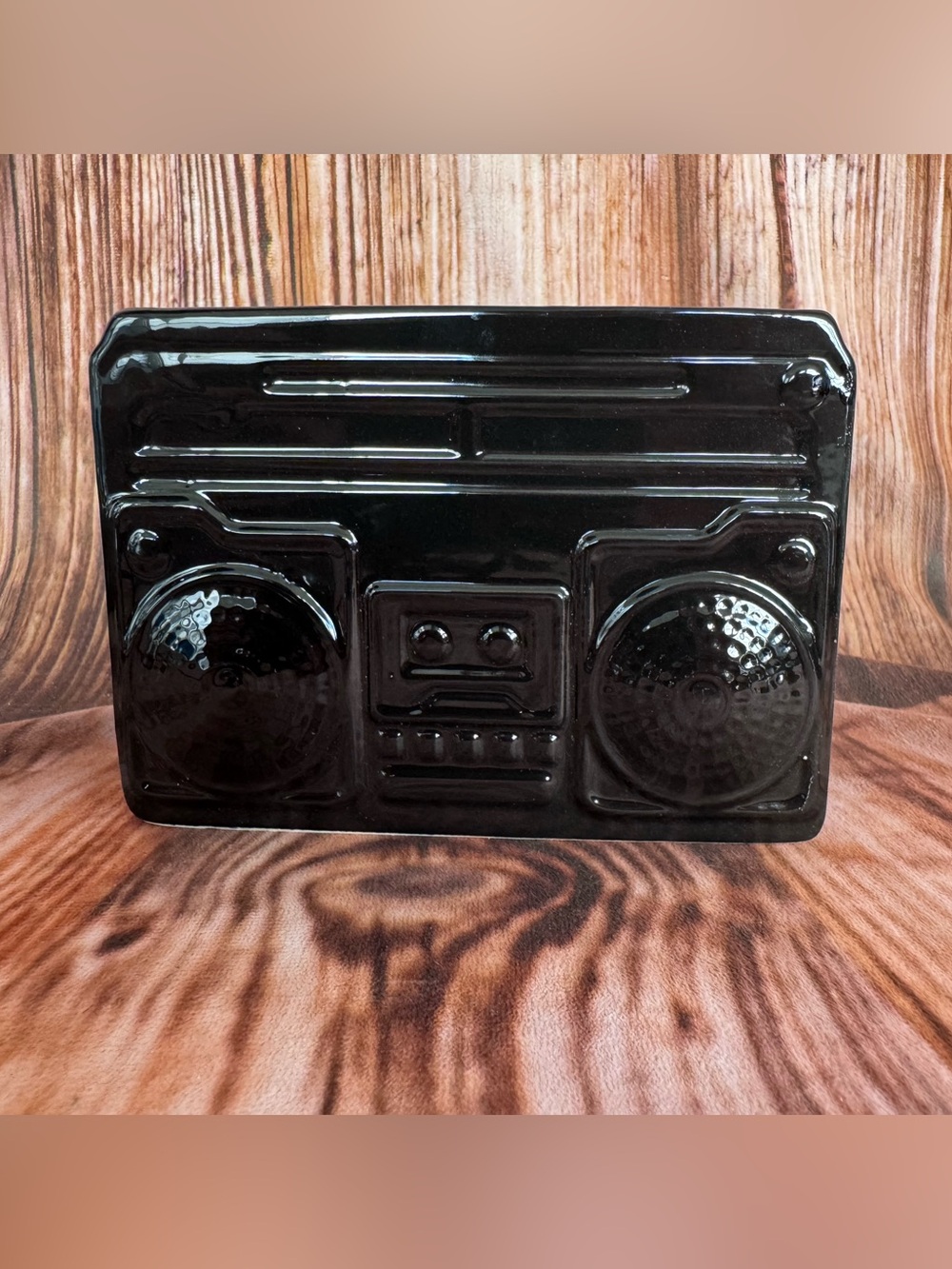 Target Bullseye Ceramic Boom Box Radio Planter